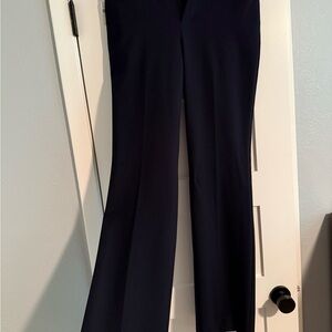 Elegant Navy Baby Boot High Rise Dress Pants